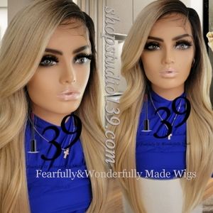 Human hair HD lace front wig with shifting part